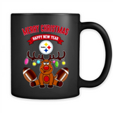 Pittsburgh Steelers NFL Reindeer Funny Merry Christmas And Happy New Year