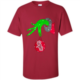 GRINCH HAND HOLDING CHICAGO WHITE SOX GLITTER CHRISTMAS PINGPONG