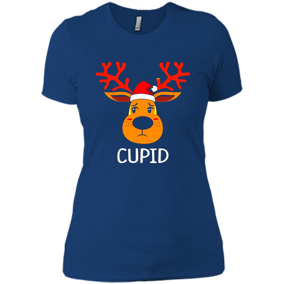 Cupid Santa Claus Funny Xmas Holiday T-Shirt - Ladies' Boyfriend T-Shirt