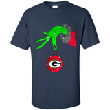 GRINCH HAND HOLDING GREEN BAY PACKERS GLITTER CHRISTMAS PINGPONG