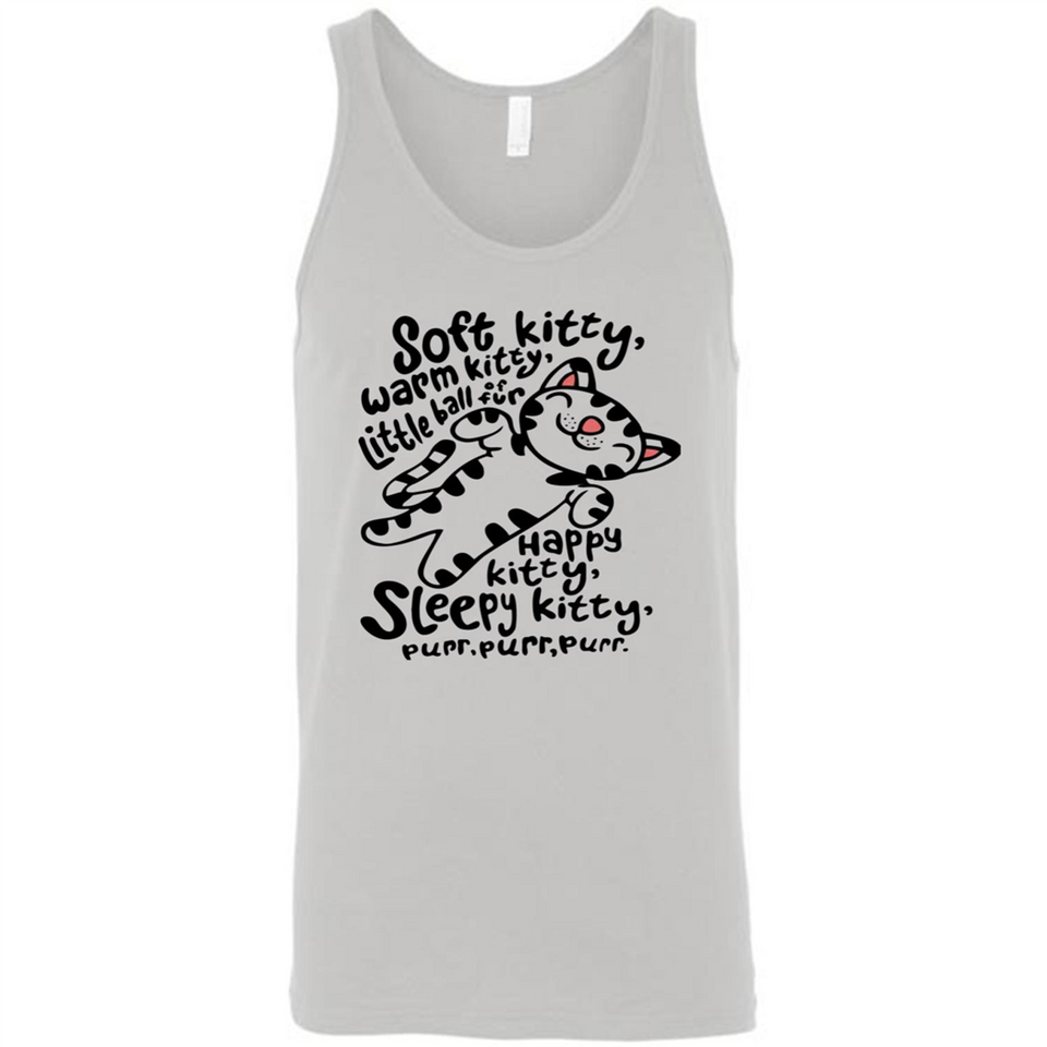 Soft kitty warm kitty little ball of fur - Canvas Unisex Tank