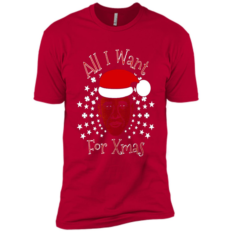 Obama All I Want For Xmas T Shirt PINGPONG - Premium Short Sleeve T-Shirt