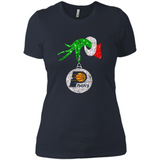 Amazing tee Indiana Pacers Glitter Grinch Monogram Ornament Christmas Gift - Ladies' Boyfriend T-Shirt