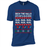 Nurse Christmas Deck The Hall Beta Blockers Sweatshirt - Premium Short Sleeve T-Shirt