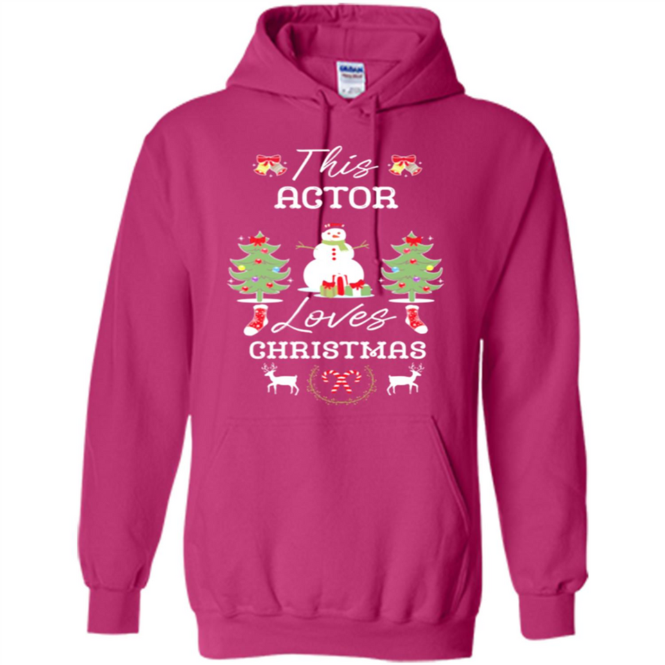 This Actor Loves Christmas Tree Shirt with Snowman