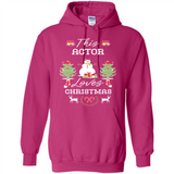 This Actor Loves Christmas Tree Shirt with Snowman