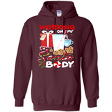 Working On My Santa Body Funny Christmas Gift Sleeve Xmas - Hoodie