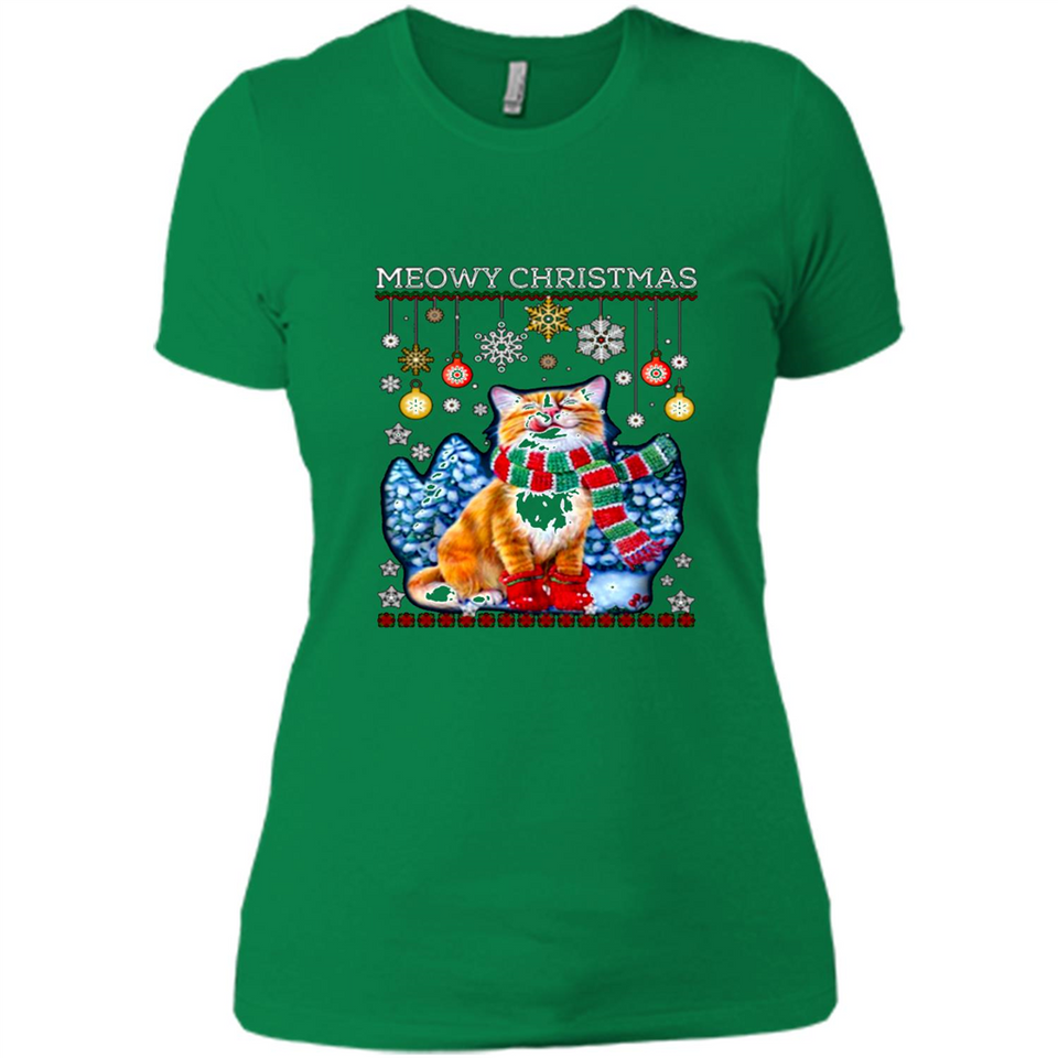 Meowy Christmas Ugly Funny Cats Lover PINGPONG