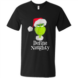 Santa Grinch Define Naughty Christmas Sweatshirt - Men's V-Neck