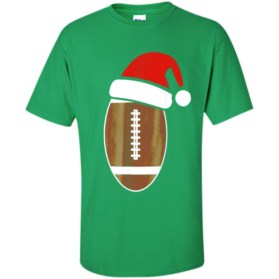 Christmas Football Shirt - Football Santa Hat Christmas