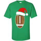 Christmas Football Shirt - Football Santa Hat Christmas