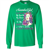 November Butterfly Girl - Long Sleeve T-Shirt
