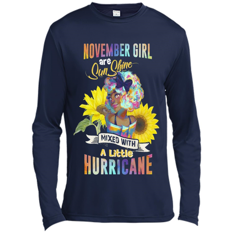 November Girls Sunflower - Canvas Long Sleeve T-Shirt