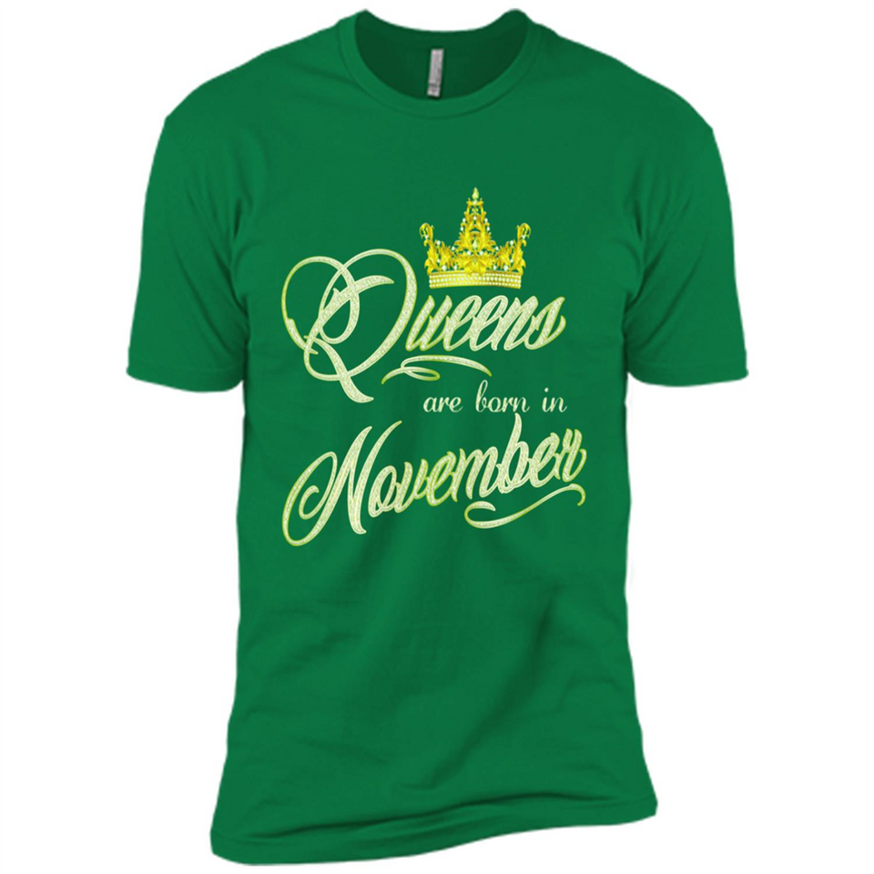 Queens Are Born In November Golden T-Shirt
