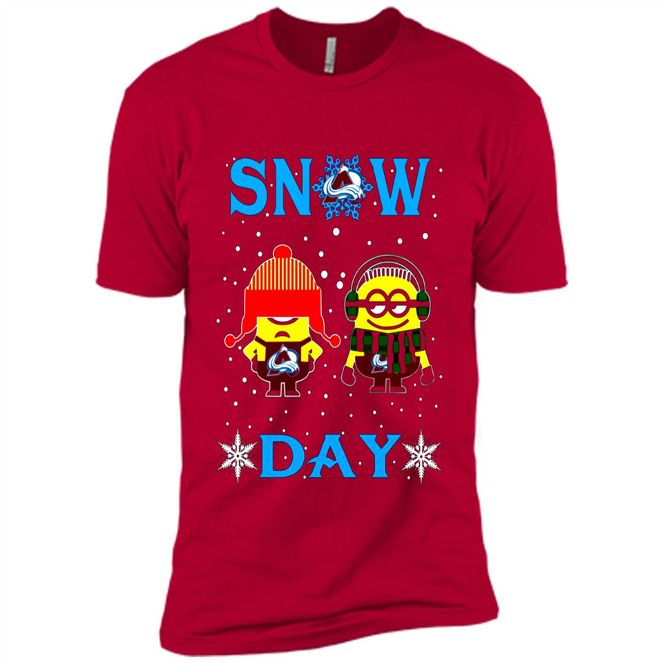 Snow Day Shirt For Colorado Avalanche Vs Minion Fans pingpong
