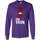 Oh Deer Christmas Reindeer Black mugs PINGPONG - Long Sleeve T-Shirt