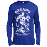 Kungfu Martial Arts Fight Apparel - Canvas Long Sleeve T-Shirt