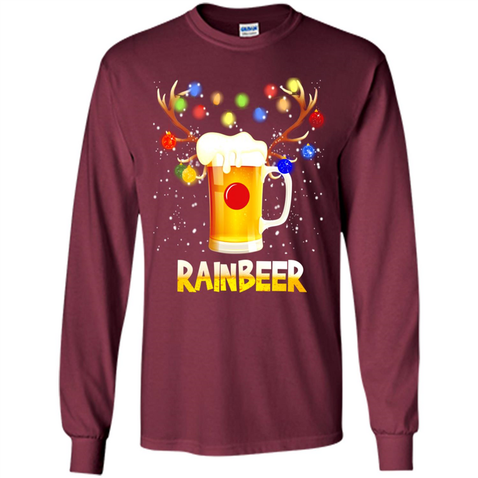 Rainbeer Christmas Reindeer Beer Drinking