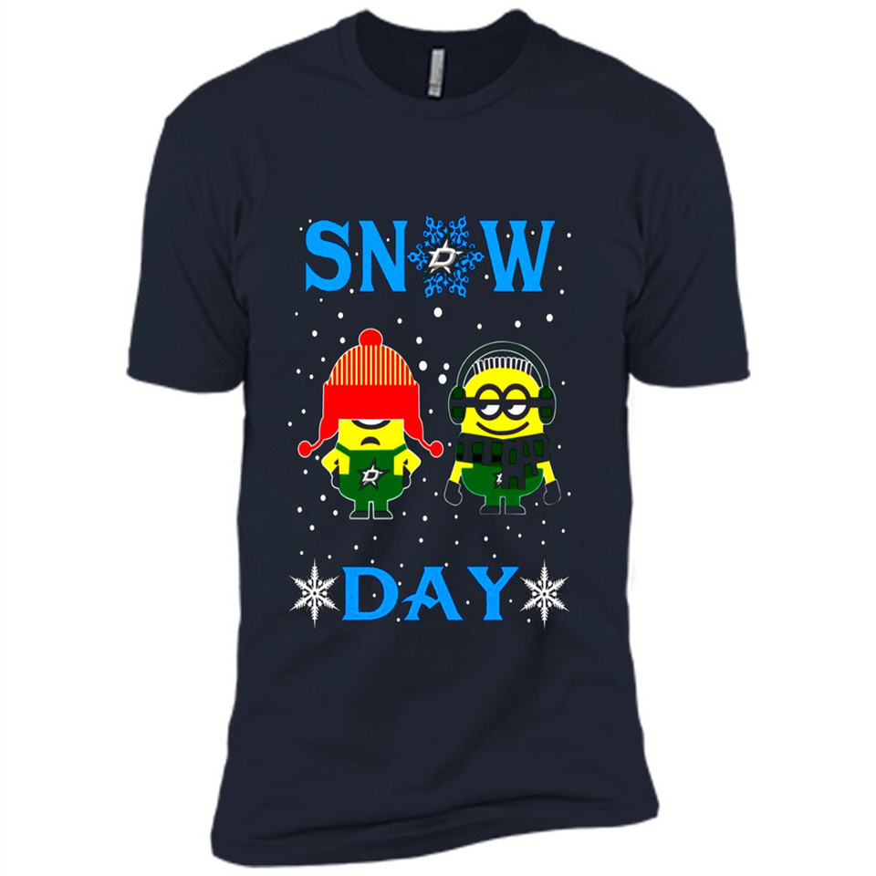 Snow Day Shirt For Dallas Stars Vs Minion Fans pingpong