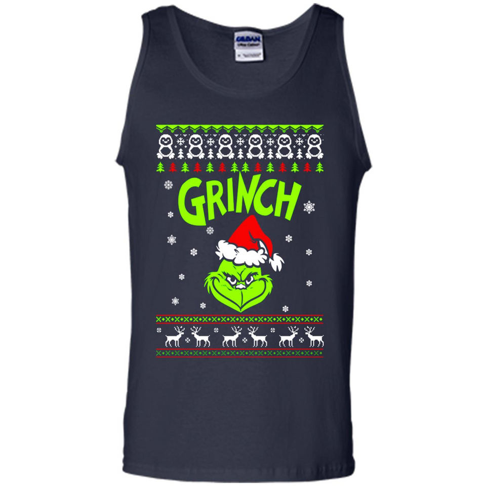 The Grinch Face Christmas - Tank Top