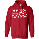 Atlanta Falcons Football My Heart is on that Field - Hoodie
