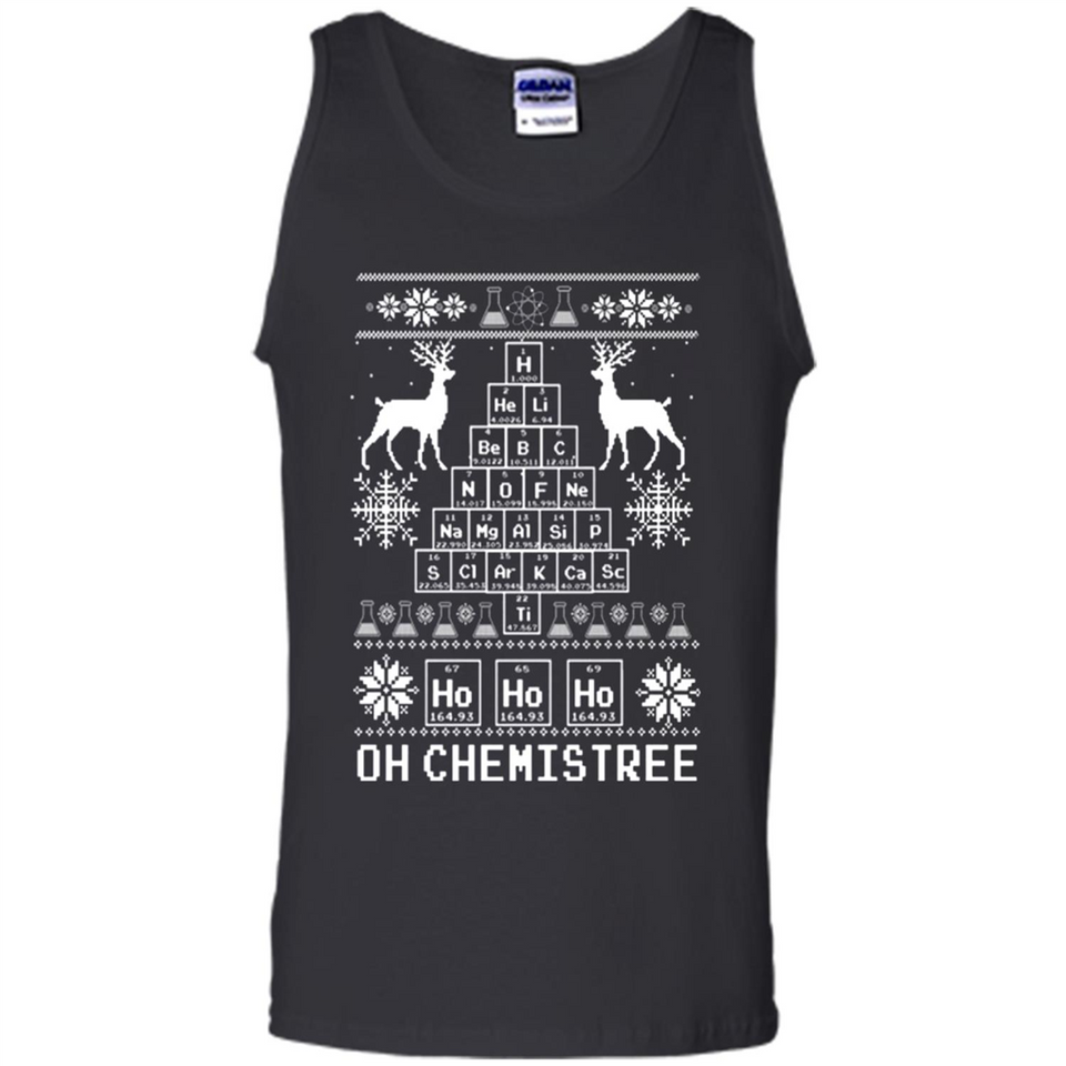 Oh Chemistry Tree Ugly Christmas Sweater - Tank Top