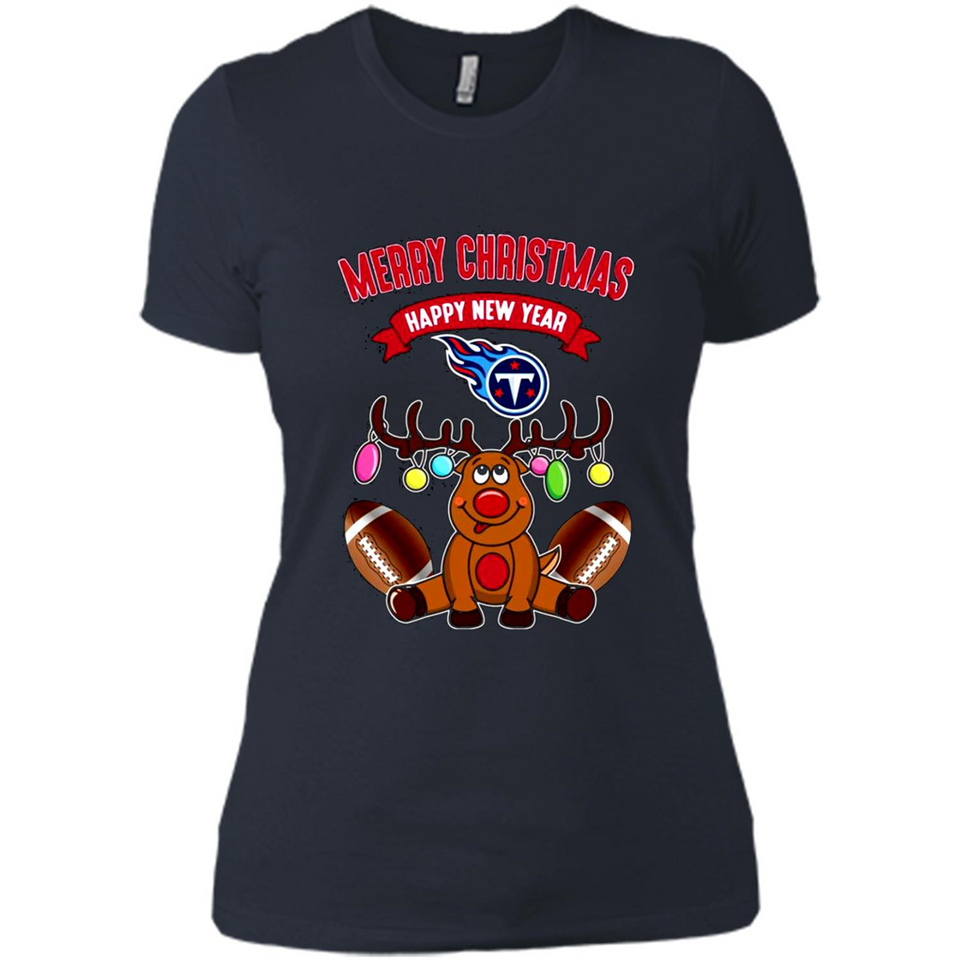 Tennessee Titans NFL Reindeer Funny Merry Christmas And Happy New Year