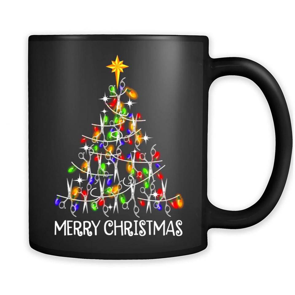Hairstylist Merry Christmas Hairstylist Scissors Christmas Tree PING PONG
