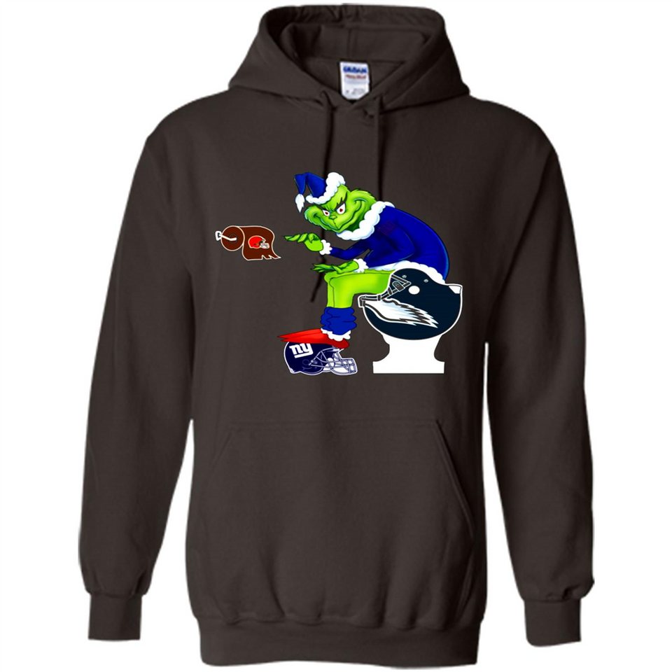 New York Giants Toilet Grinch Santa Claus Football Fan PINGPONG