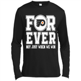 Philadelphia Flyers Forever For ever not just when we win - Canvas Long Sleeve T-Shirt