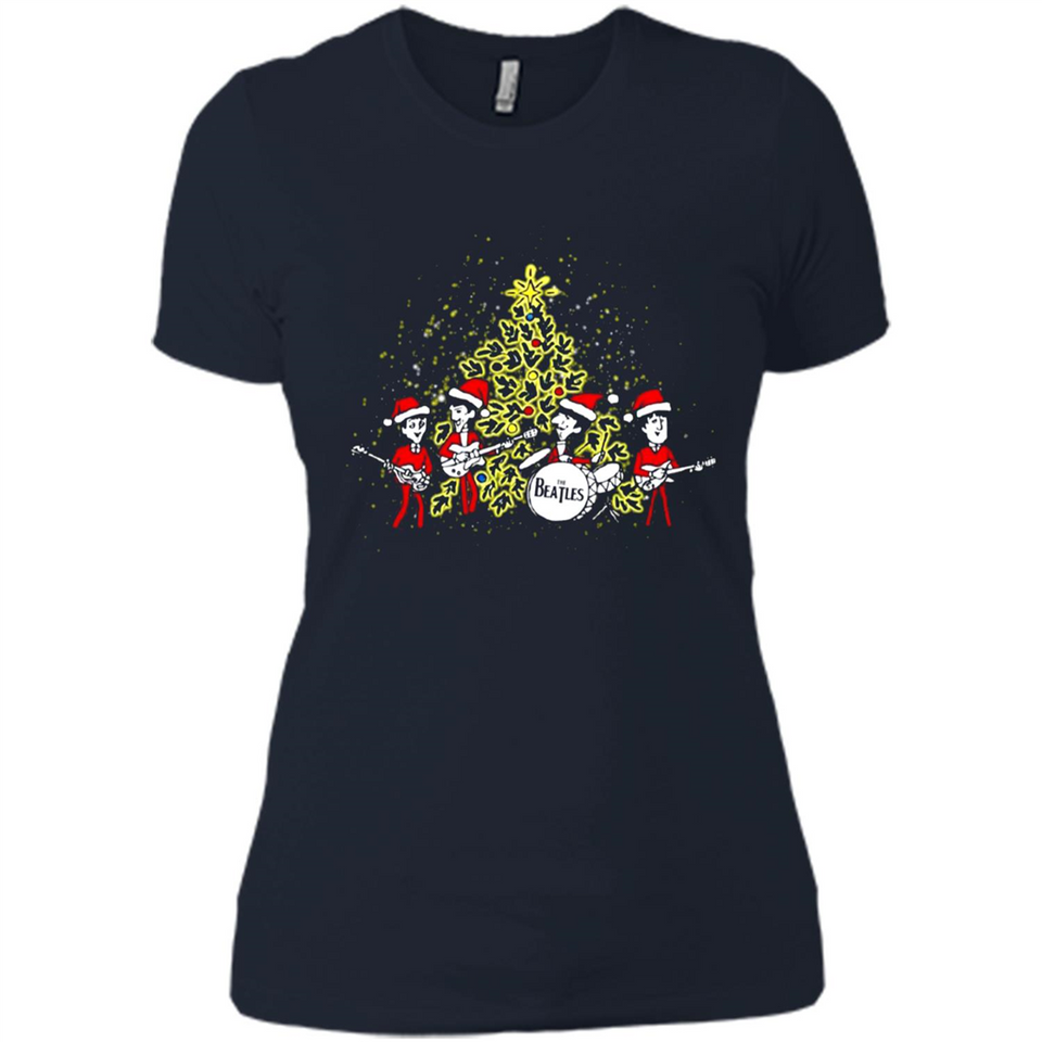 The Beatles chibi Christmas - Ladies' Boyfriend T-Shirt