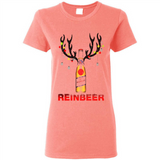 Miller High Life beer reinbeer Christmas - Ladies Short-Sleeve