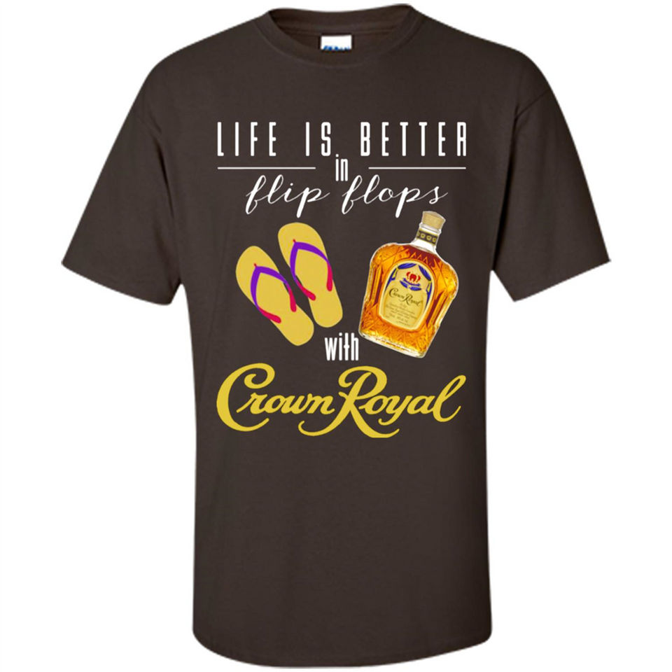 LIFE IS BETTER IN FLIP FLOPS WITH CROWN ROYAL