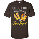 LIFE IS BETTER IN FLIP FLOPS WITH CROWN ROYAL