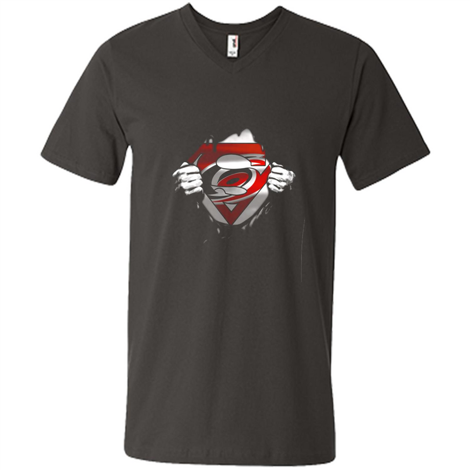 Carolina Hurricanes And Superman Fans - Men's V-Neck