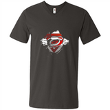 Carolina Hurricanes And Superman Fans - Men's V-Neck