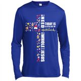 All I need today is a little bit of Hallmark and a whole lot of Jesus - Canvas Long Sleeve T-Shirt