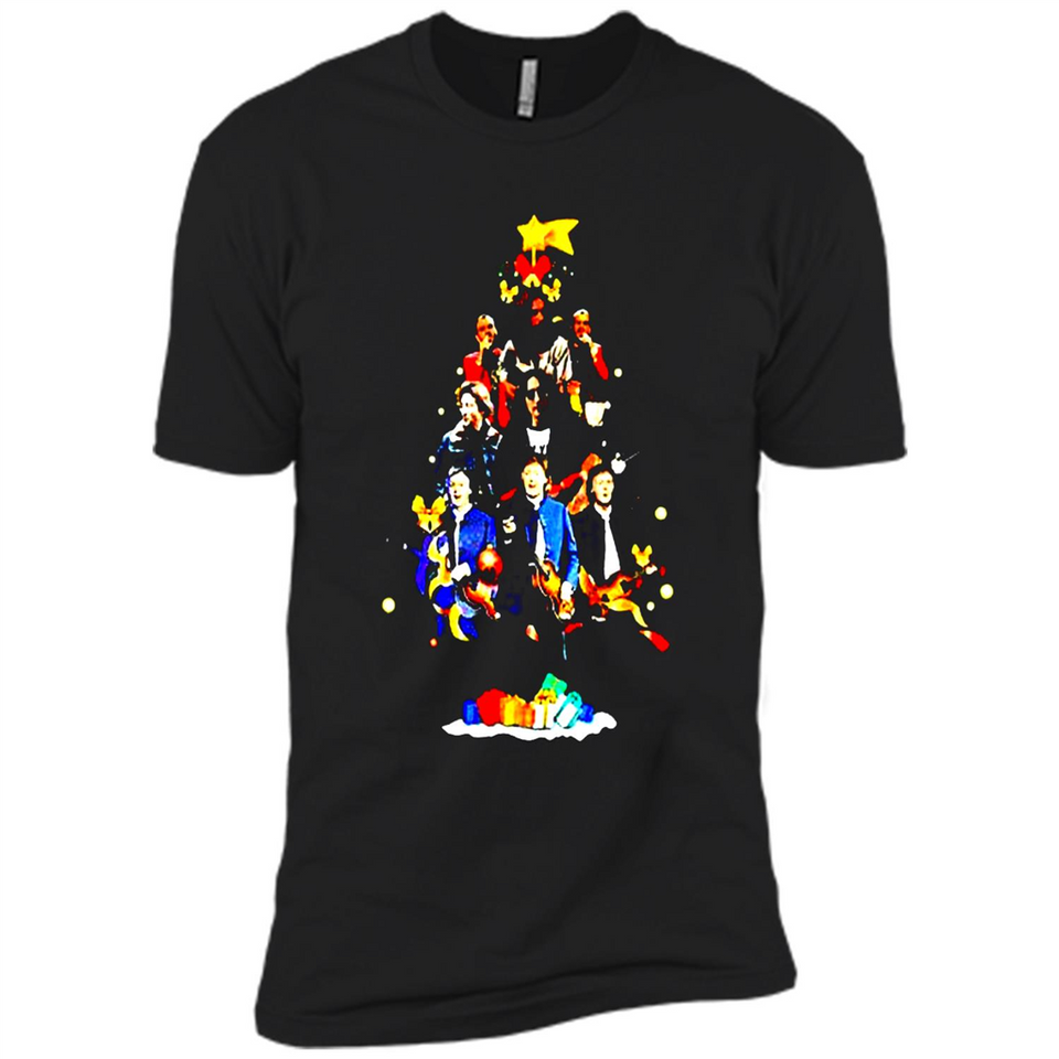 JOHN LENNON CHRISTMAS TREE - Premium Short Sleeve T-Shirt