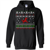 Dinosaur and Santa Ugly Christmas Sweater - Hoodie