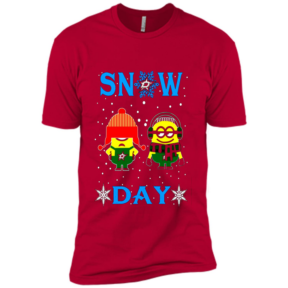 Snow Day Shirt For Dallas Stars Vs Minion Fans pingpong