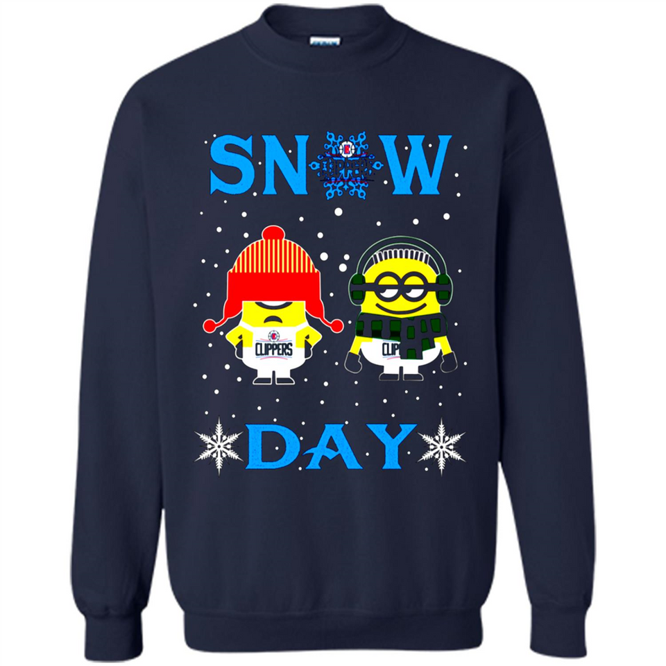 Snow Day Shirt For La Clippers Vs Minion Fans pingpong