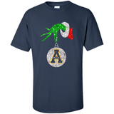 Funny Appalachian State Mountaineers Glitter Grinch Monogram Ornament Christmá - Shirt