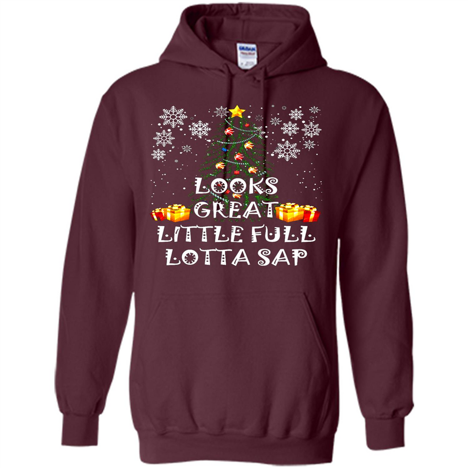 Looks Great Little Full Lotta Sap Funny Christmas Tree Mug PINGPONG - Hoodie