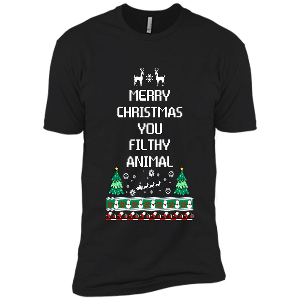 Merry Christmas You Filthy Animal Sweatshirt PINGPONG