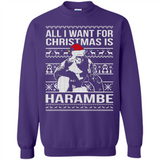 All I Want For Christmas Is Harambe Christmas - Sweatshirt
