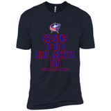 Reasons to be a Columbus Blue Jackets Fan Complete List on Back - Premium Short Sleeve T-Shirt
