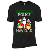 FUNNY POLICE NAVIDAD T-SHIRT Santa Christmas Party - Premium Short Sleeve T-Shirt