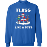 Floss Like A Boss Santa Flossing Dance Funny - Sweatshirt