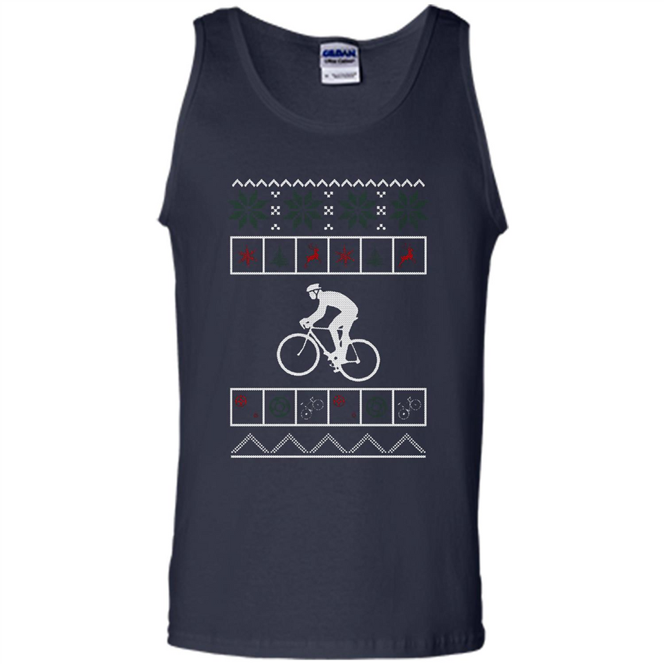 Christmas Ugly Sweater Cycling - Ugly Christmas Sweater - Tank Top