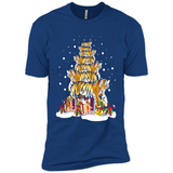 Tiger Christmas Tree Funny Merry Christmas - Premium Short Sleeve T-Shirt